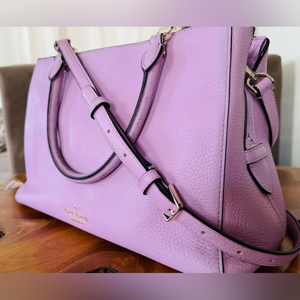 Kate Spade New York Rare Leila Medium double handle- Lavender! - Picture 3 of 11